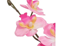 Planta artificial orquídea con macetero 30 cm rosa ES389286