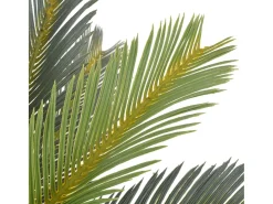 Planta artificial palmera cica con macetero 90 cm verde ES843288