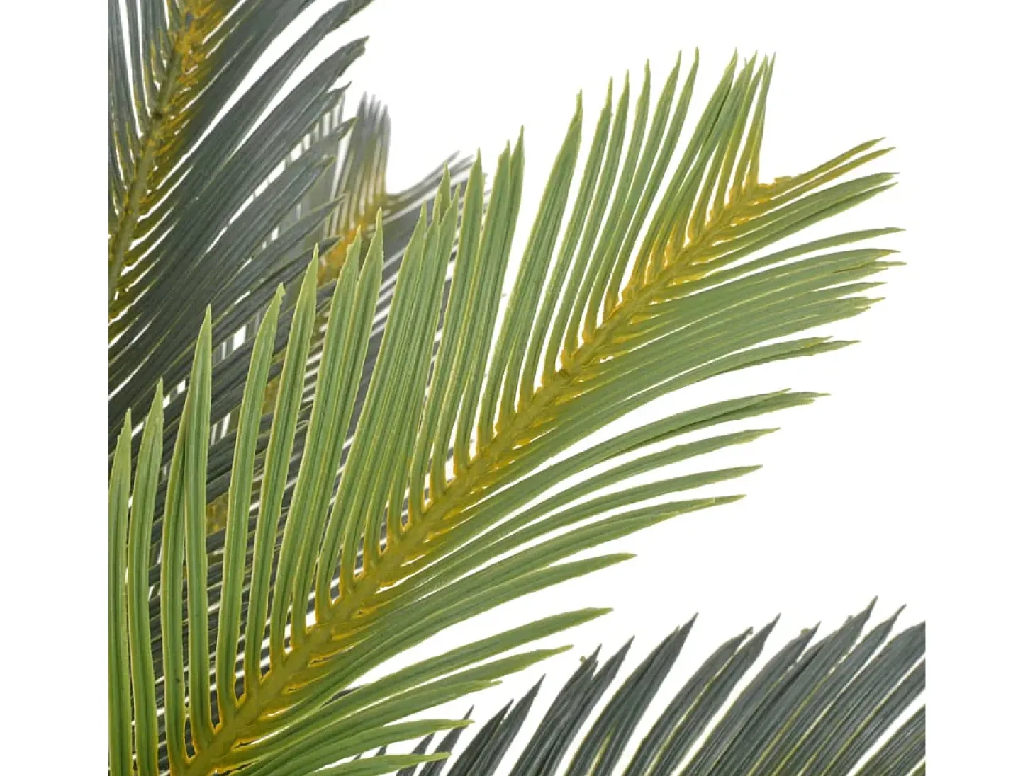 Planta artificial palmera cica con macetero 90 cm verde ES843288
