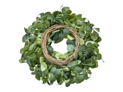 Planta Artificial, SucceBuy Corona Artificial de 66,04 cm, Hojas de Eucalipto Verde, para todo el Año