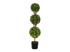 Planta Artificial, SucceBuy Árbol Topiario Artificial de 120 cm, Planta Decorativa con Hojas Reemplazables