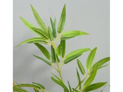 Planta de bambú artificial de 120 cm con maceta decorativa verde (15,5 x 15,5 x 120 cm)