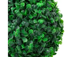 Planta de boj artificial forma de bola con maceta verde 90 cm ES405993