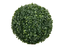 Planta de boj artificial forma de bola con maceta verde 119 cm ES588527