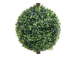 Planta de boj artificial forma de bola con maceta verde 118 cm ES966718