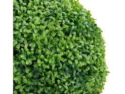 Planta de boj artificial forma de bola con maceta verde 50 cm ES655119