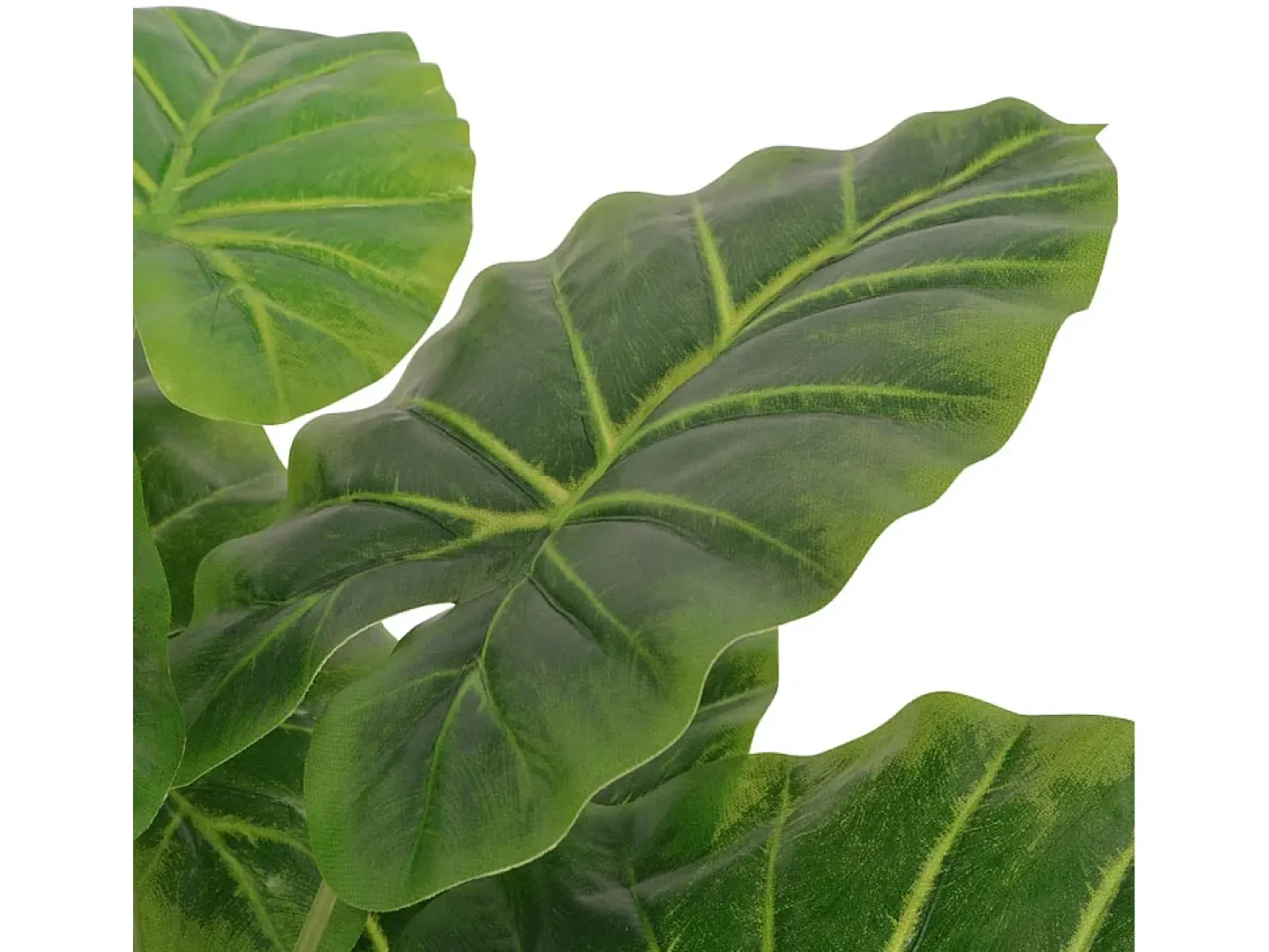 Planta de taro artificial con macetero verde 45 cm ES434773