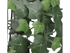 Plantas artificiales 2 piezas Hiedra Verde 90 cm