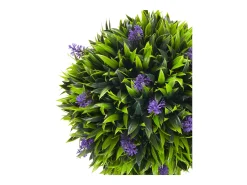 Plantas artificiales de lavanda, 2 piezas, con maceta y musgo artificial, 60 cm, verde (24 x 24 x 60 cm)