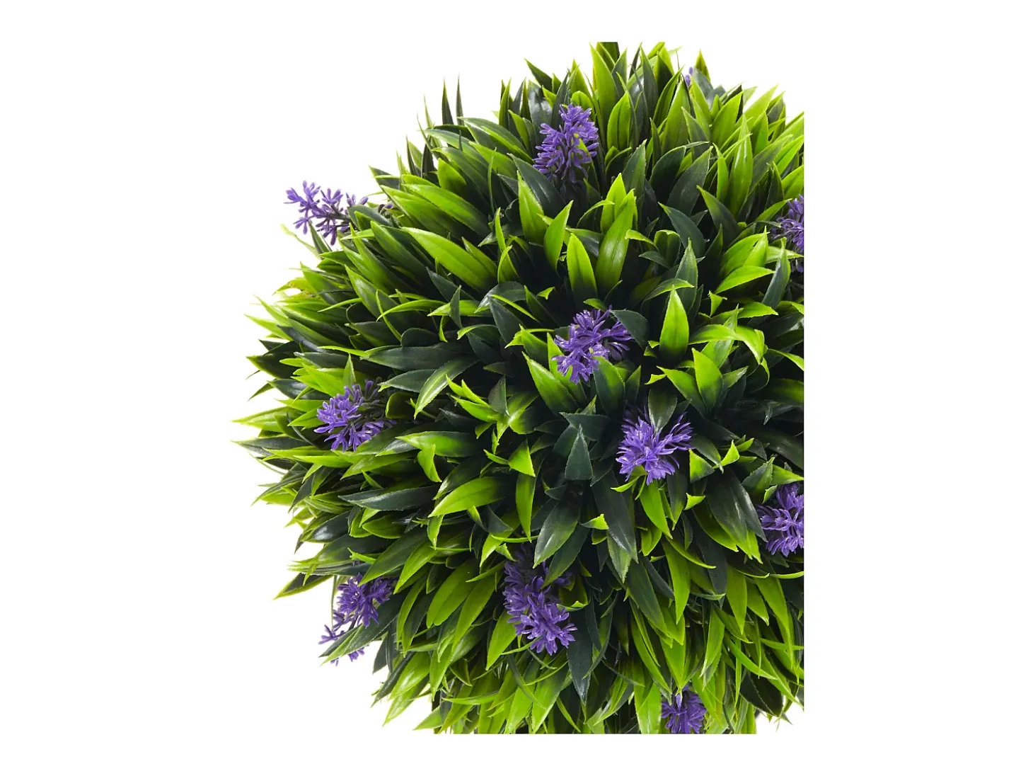 Plantas artificiales de lavanda, 2 piezas, con maceta y musgo artificial, 60 cm, verde (24 x 24 x 60 cm)