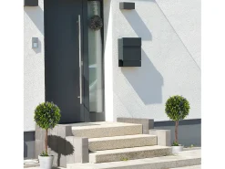 Plantas artificiales de lavanda, 2 piezas, con maceta y musgo artificial, 60 cm, verde (24 x 24 x 60 cm)