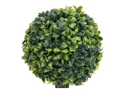 Plantas de boj artificial 2 uds forma bola maceta verde 41 cm ES736350