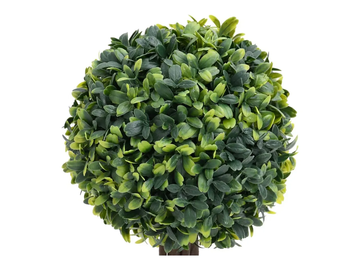 Plantas de boj artificial 2 uds forma bola maceta verde 41 cm ES736350