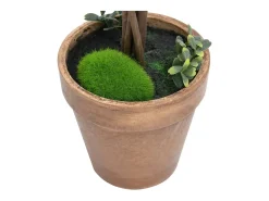 Plantas de boj artificial 2 uds forma bola maceta verde 41 cm ES736350