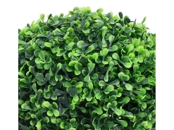 Plantas de Boj Artificiales 2 piezas con Maceta Bola Verde 27 cm