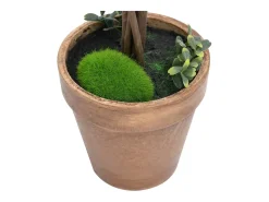 Plantas de boj artificial 2 uds forma bola maceta verde 33 cm ES903187