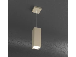 Plate Sospensione Tubo H.25 1 Luce Sabbia