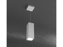 Plate Sospensione Tubo H.25 1 Luce Grigio