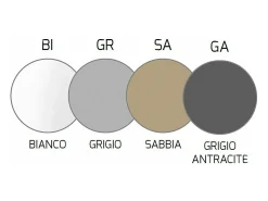 Plate Sospensione Tubo H.50 1 Luce Grigio