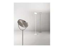 Platón - Lámpara de pie LED regulable de 30 W, 3000 K, 2968 lm, 190 cm de alto, interruptor de pedal de encendido/apagado - Perenz - Gris titanio