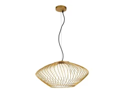 Plec Lámpara Colgante de Techo Cage Oro, 1 Luz, E27