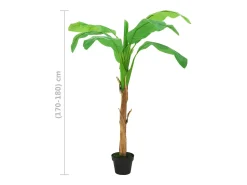 Plátano artificial con maceta 180 cm Verde