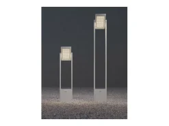 POPA - Foco solar blanco de 100 cm y 4000 K para jardín Beneito Faure