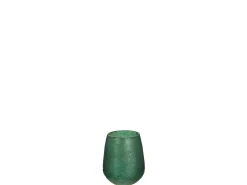 Portavelas de Vidrio Verde 105x105x12cm