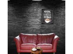 Print decorativo drink the coffe do the things 40x30x2,5 cm