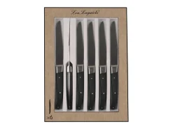 Pro - Estuche 6 cuchillos chuleteros hoja dentada