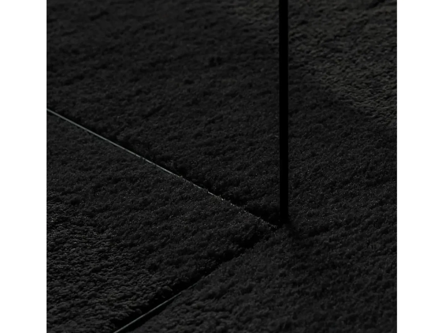 Prolenta Premium - Alfombra de pelo corto suave lavable HUARTE negro 160x160 cm