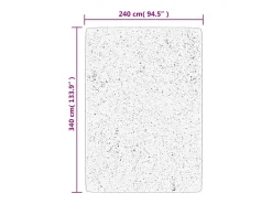 Prolenta Premium - Alfombra de pelo corto suave lavable HUARTE antracita 240x340cm
