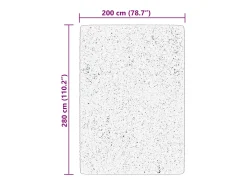 Prolenta Premium - Alfombra de pelo corto suave lavable HUARTE beige 200x280 cm