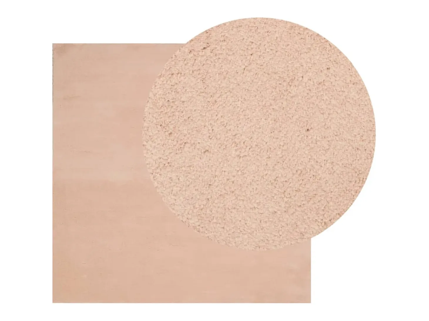 Prolenta Premium - Alfombra de pelo corto suave lavable HUARTE rosado 160x160 cm