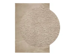 Prolenta Premium - Alfombra de pelo corto suave lavable HUARTE arena 140x200 cm
