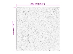 Prolenta Premium - Alfombra de pelo corto suave lavable HUARTE azul 200x200 cm