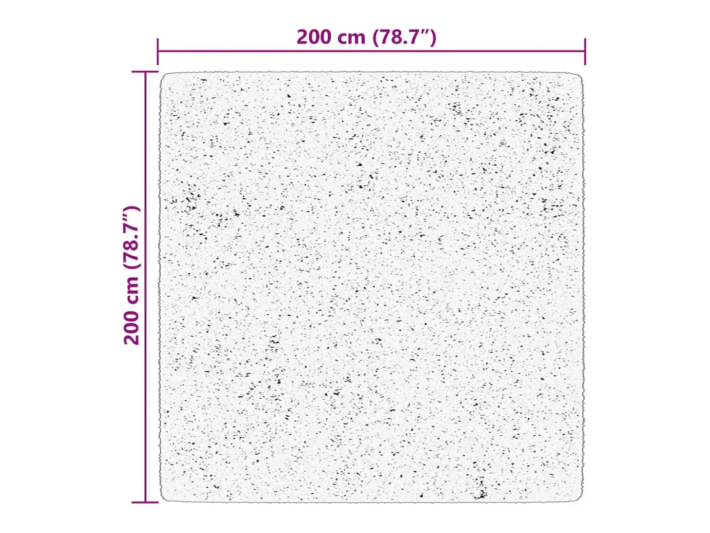 Prolenta Premium - Alfombra de pelo corto suave lavable HUARTE azul 200x200 cm