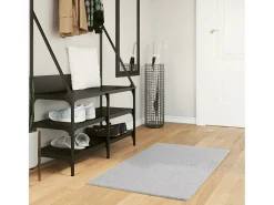Prolenta Premium - Alfombra de pelo corto suave lavable HUARTE gris 60x110 cm