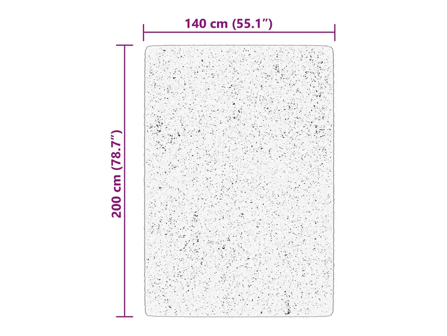 Prolenta Premium - Alfombra de pelo corto suave lavable HUARTE crema 140x200 cm