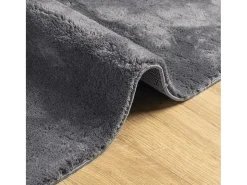 Prolenta Premium - Alfombra de pelo corto suave lavable HUARTE antracita 200x280cm