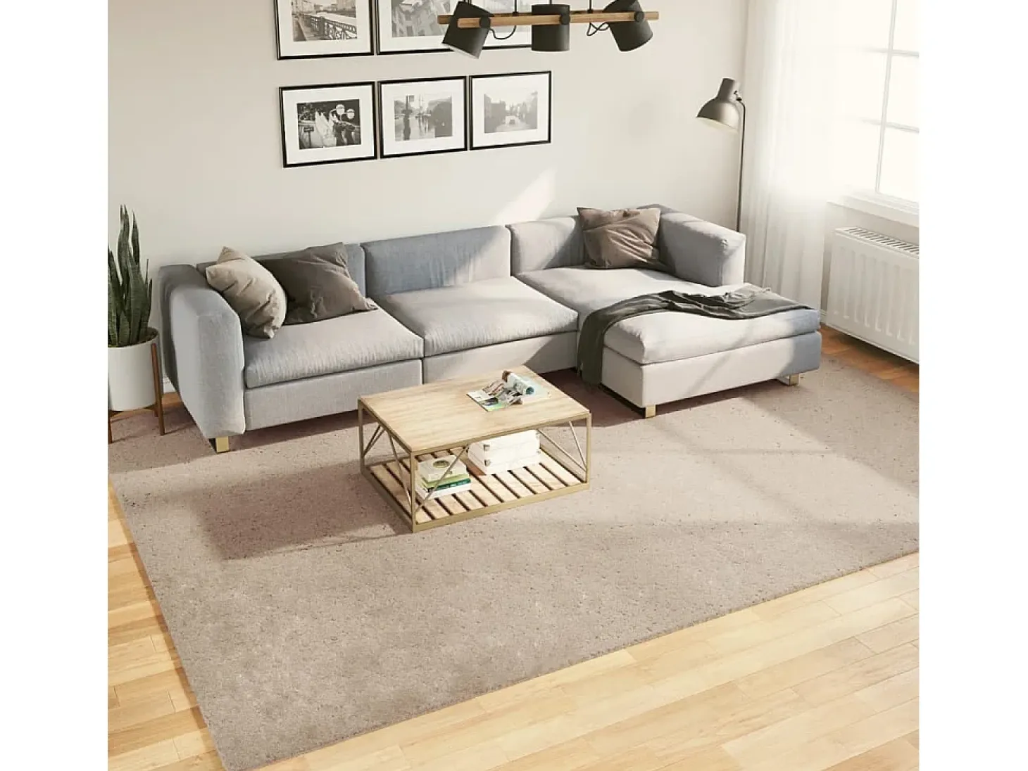 Prolenta Premium - Alfombra de pelo corto suave lavable HUARTE arena 240x340 cm