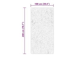 Prolenta Premium - Alfombra de pelo corto suave lavable HUARTE crema 100x200 cm