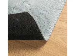 Prolenta Premium - Alfombra de pelo corto suave lavable HUARTE azul 160x160 cm