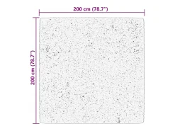 Prolenta Premium - Alfombra de pelo corto suave lavable HUARTE rojo 200x200 cm