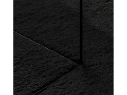 Prolenta Premium - Alfombra de pelo corto suave lavable HUARTE negro 240x340 cm