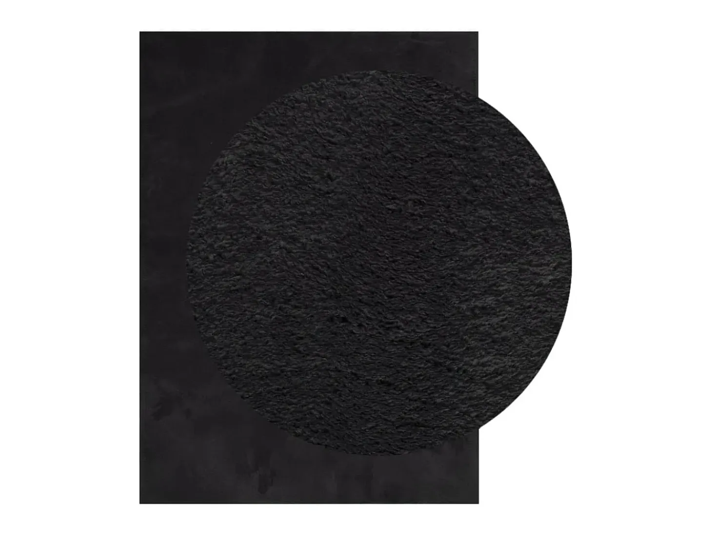Prolenta Premium - Alfombra de pelo corto suave lavable HUARTE negro 240x340 cm