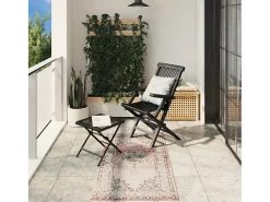 Prolenta Premium - Alfombra de interior/exterior diseño vintage ARBIZU 80x150 cm
