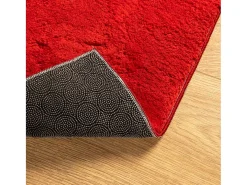 Prolenta Premium - Alfombra de pelo corto suave lavable HUARTE rojo 80x250 cm