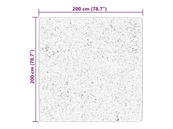 Prolenta Premium - Alfombra de pelo corto suave lavable HUARTE rosado 200x200 cm