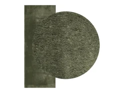 Prolenta Premium - Alfombra pelo corto suave lavable HUARTE verde bosque 80x200 cm